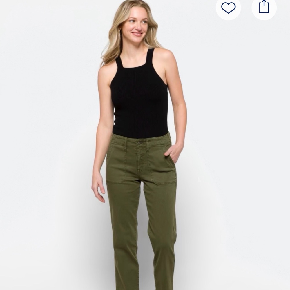 Studio Blue 14 Olive Green Straight Leg Women's Pants